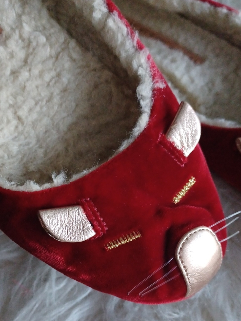 Marc By Marc Jacobs Velour Cat Face Flats - Picture 13 of 16